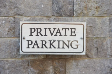 Secure private parking bays